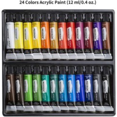 Kit pintura con caballete de 46 piezas y pinturas acrílicas (Envio Gratis)